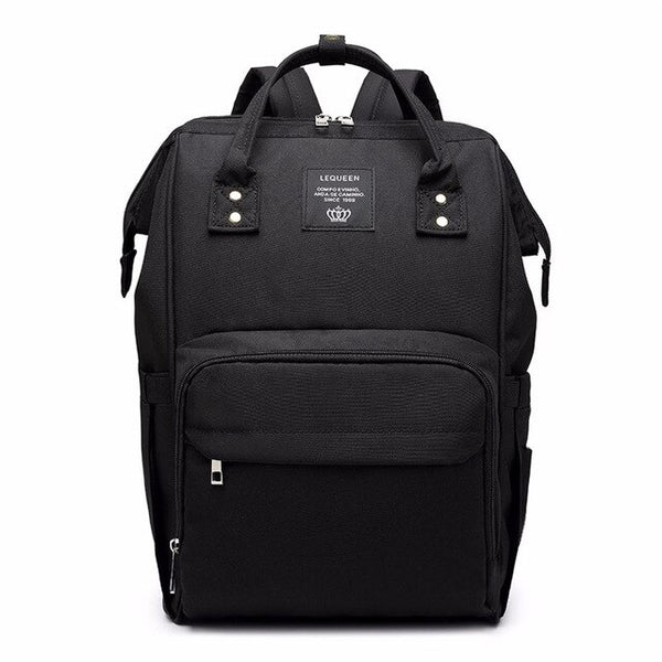 Lequeen New Upgrade Diaper Bag Large Mummy Maternity Nursing Bag Deer Printed Baby Nappy Bags For Mom Travel Baby Backpack