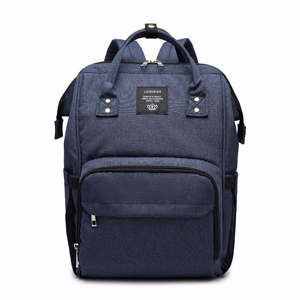 Lequeen New Upgrade Diaper Bag Large Mummy Maternity Nursing Bag Deer Printed Baby Nappy Bags For Mom Travel Baby Backpack