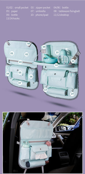 Pink Baby Car Organizer